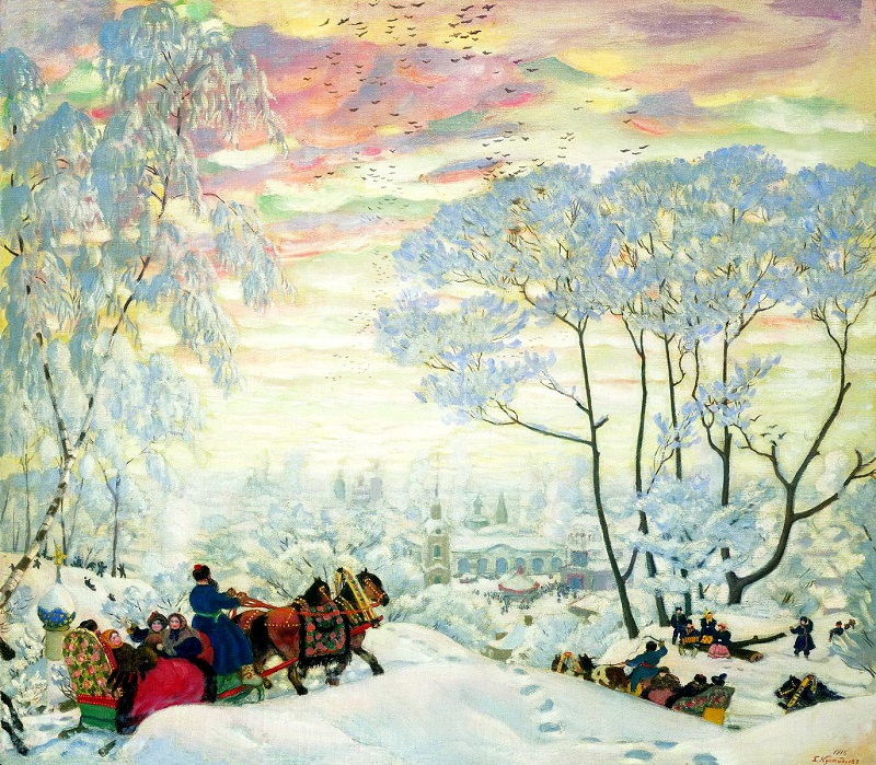 Кустодиев Б. М. Зима