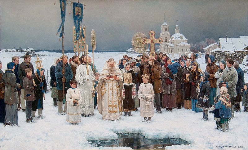 Крещение. Антон Овсяников. 2002