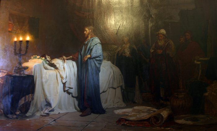Воскрешение дочери Иаира. И. Е. Репин, 1871