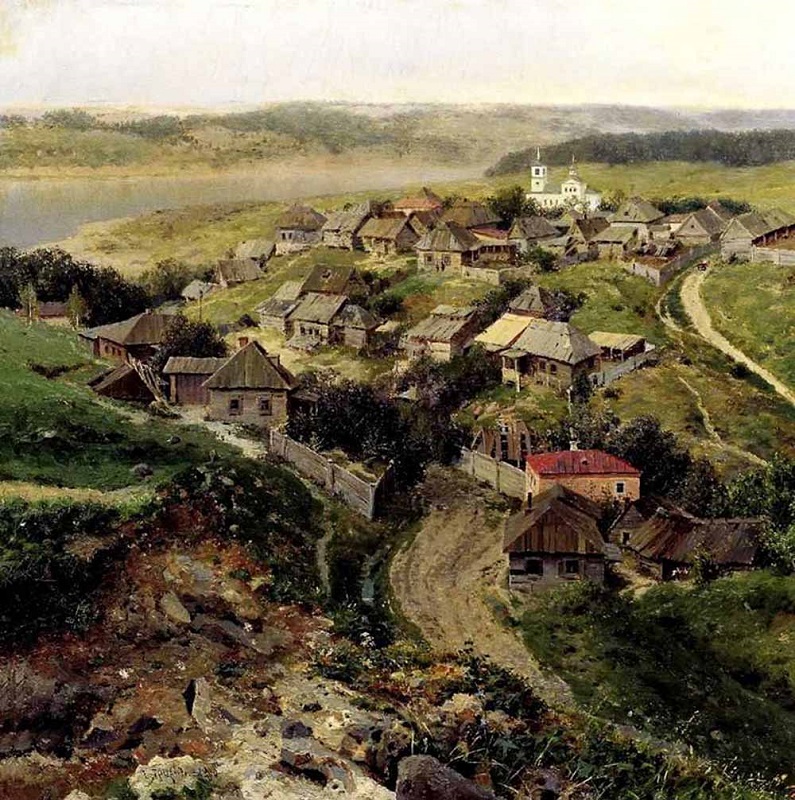 Г.Ф.Ярцев "Село", 1890г.